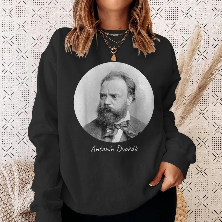 Antonin Dvorak Composer Portrait Sweatshirt Gifts for Her