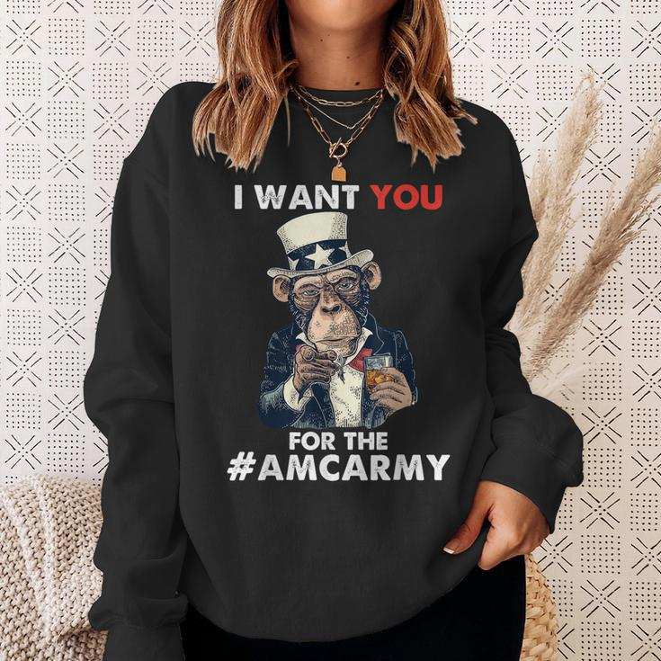Apes Together We Strong To The Moon For The Ape Amc Army Sweatshirt Gifts for Her