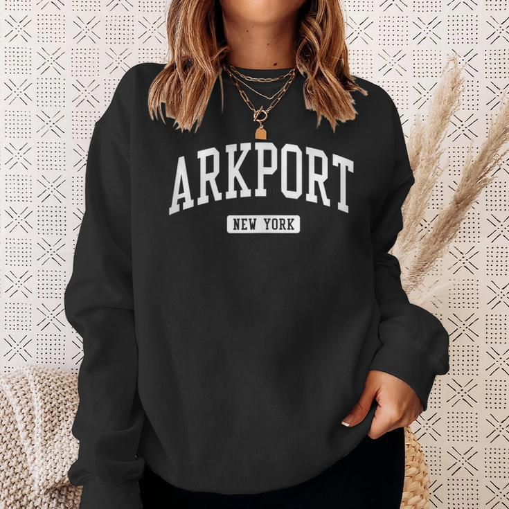 Arkport New York Ny College University Sports Style Sweatshirt Gifts for Her