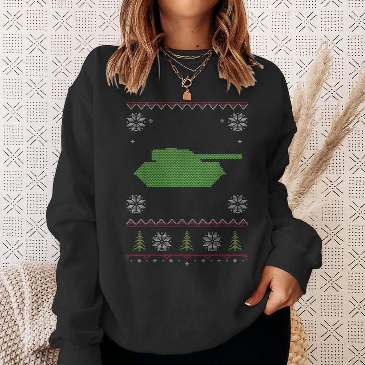Army Tank Ugly Sweater Christmas Sweatshirt Gifts for Her