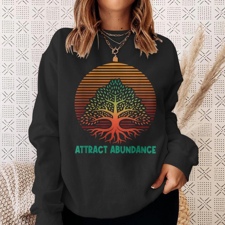 Attract Abundance Positive Quotes Kindness Sweatshirt Gifts for Her