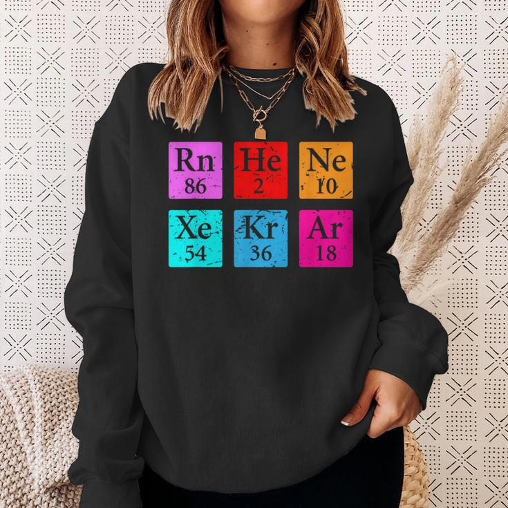 Awesome Noble Gases Science Chemical Elements Sweatshirt Gifts for Her
