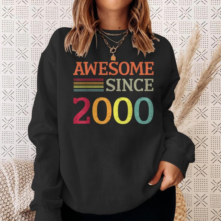 Awesome Since 2000 23Th Birthday Retro Vintage Sweatshirt Gifts for Her