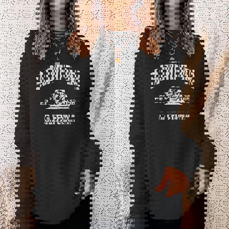 Baldwin Park California Ca Vintage State Athletic Style Sweatshirt Gifts for Her