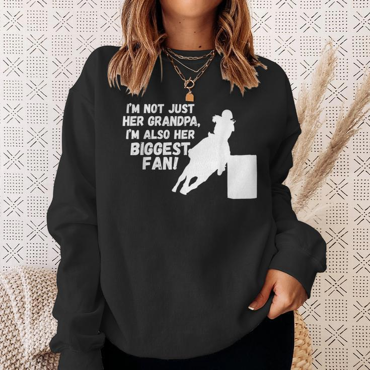 Barrel Racing Grandpa Cowgirl Design Horse Riding Racer Gift For Mens Sweatshirt Gifts for Her