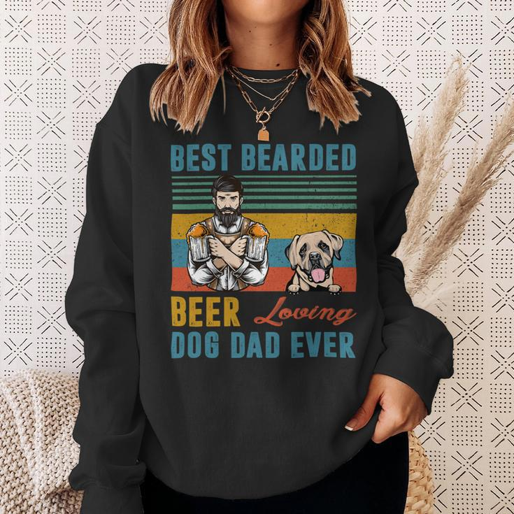 Beer Best Bearded Beer Loving Dog Dad English Mastiff Puppy Lover Sweatshirt Gifts for Her