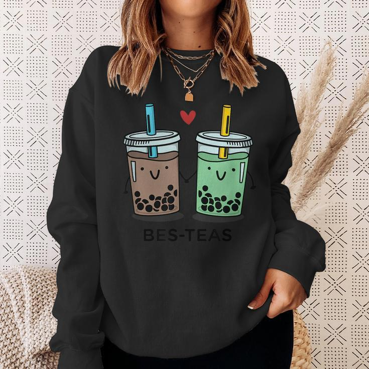 Bes-Teas - Besties Best Friends Bubble Tea Boba CuteSweatshirt Gifts for Her
