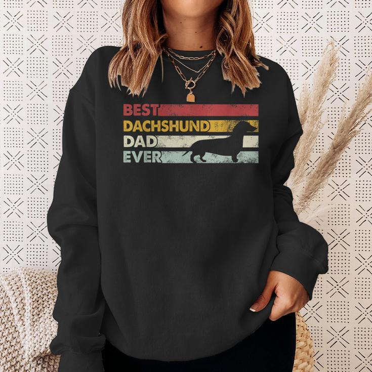 Best Dog Dad Ever - Father Wiener Sausage Dog Dachshund Sweatshirt Gifts for Her
