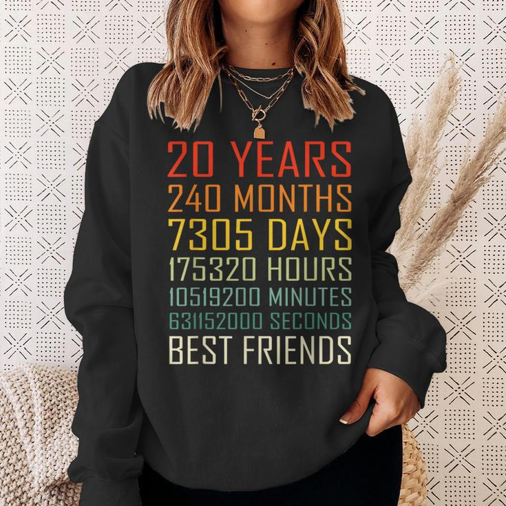 Best Friends Vintage 20 Years Friendship Anniversary Sweatshirt Gifts for Her