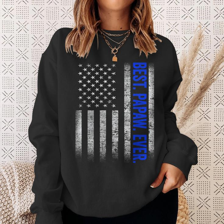 Best Papaw Ever Us Amarican Flag Dad Grandpa Fathers Day Gift For Mens Sweatshirt Gifts for Her