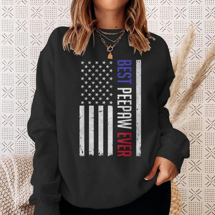 Best Peepaw Ever American Flag Gifts For Fathers Day Peepaw Sweatshirt Gifts for Her