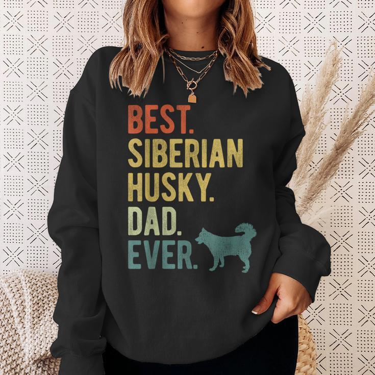 Best Siberian Husky Dad Ever Dog Daddy Fathers Day Sweatshirt Gifts for Her