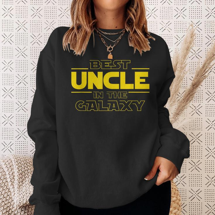 Best Uncle In The Galaxy Funny Uncle Gifts Sweatshirt Gifts for Her