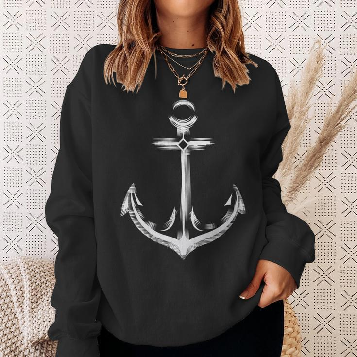 Big Anchor - Nautical - Boat Sea Sweatshirt Gifts for Her