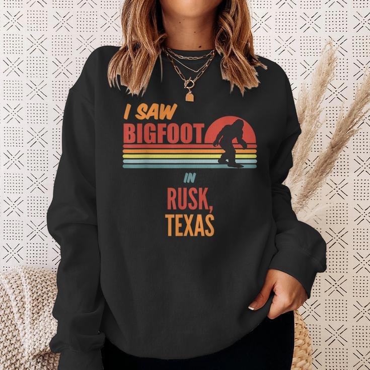 Bigfoot Lives In Rusk Texas Sweatshirt Gifts for Her