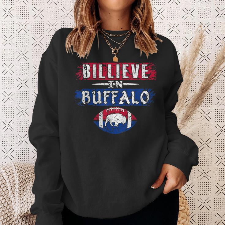 Billieve In Buffalo Vintage Football Sweatshirt Gifts for Her