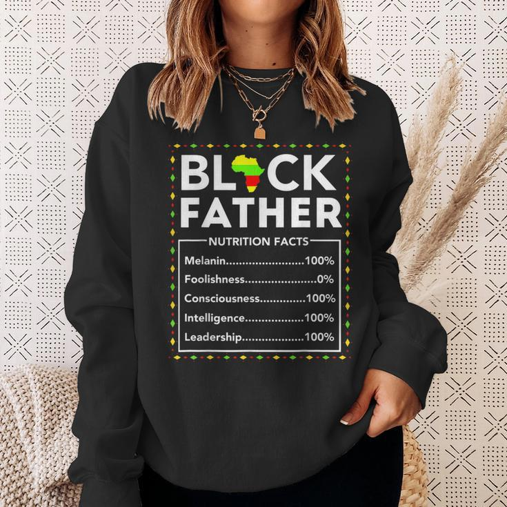 Black Father Nutritional Facts Junenth King Best Dad Ever Gift For Mens Sweatshirt Gifts for Her
