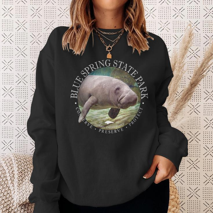 Blue Spring State Park Orange City Florida Mana Sea Cow Sweatshirt Gifts for Her