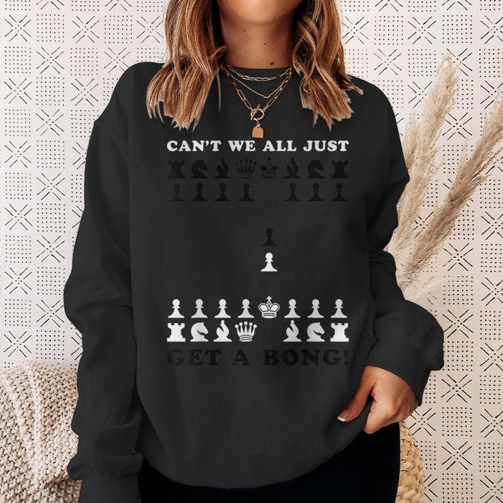 Bongcloud Opening Meme Pun Chess Player Sweatshirt Gifts for Her