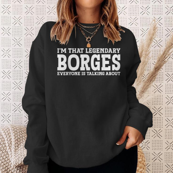Borges Surname Team Family Last Name Borges Sweatshirt Gifts for Her