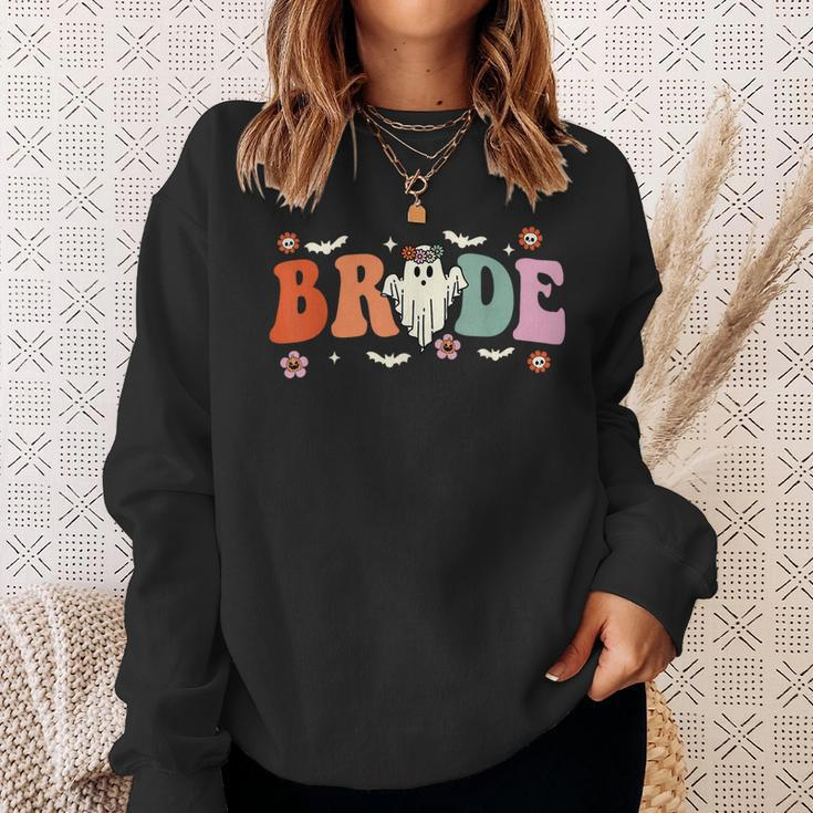 Bride Let's Go Ghouls Ghost Halloween Spooky Bachelorette Sweatshirt Gifts for Her