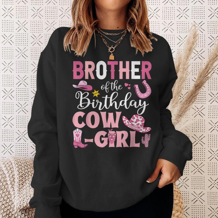 Brother Of The Birthday Cowgirl Rodeo Party Bday Girl Party Sweatshirt Gifts for Her