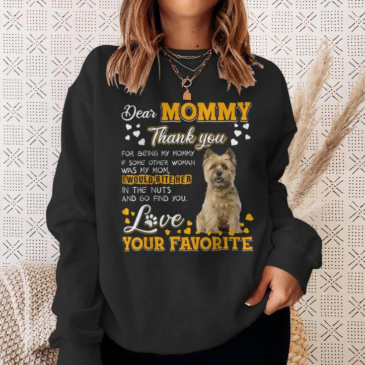 Cairn Terrier Dear Mommy Thank You For Being My Mommy Sweatshirt Gifts for Her
