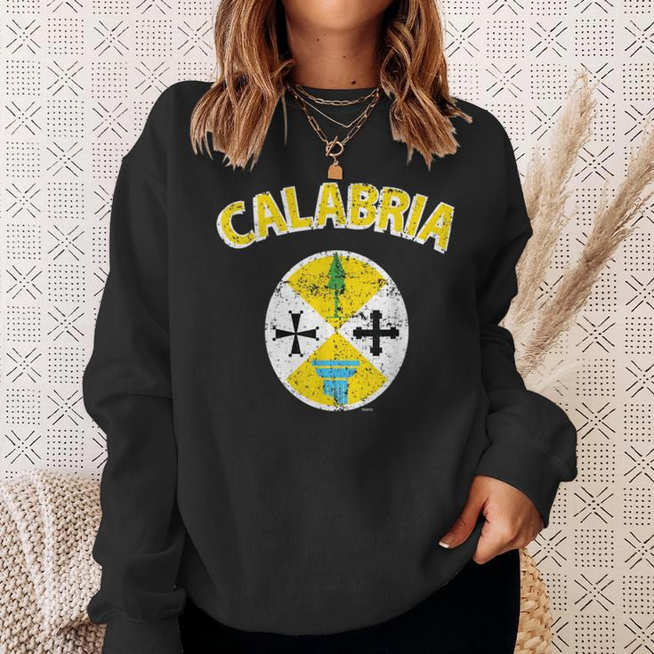 Calabria Italia Flag Calabrian Italy Italian Region Sweatshirt Gifts for Her
