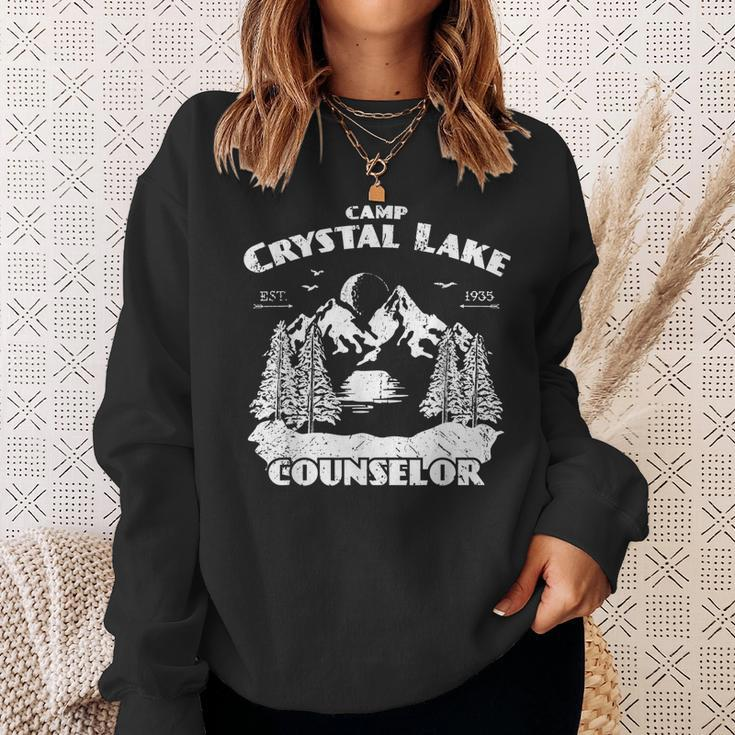 Camp Camping Crystal Lake Counselor Vintage Horror Lover Counselor Sweatshirt Gifts for Her