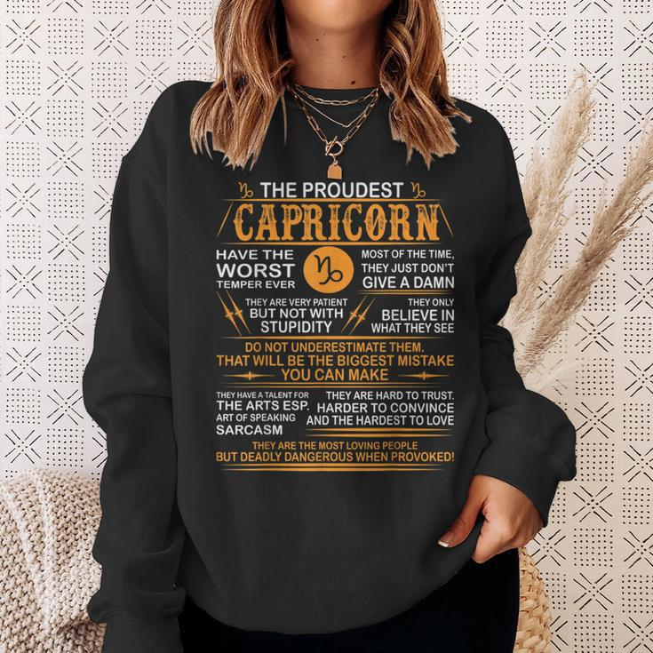 Capricorn Worst Temper Dangerous When Provoked Sweatshirt Gifts for Her