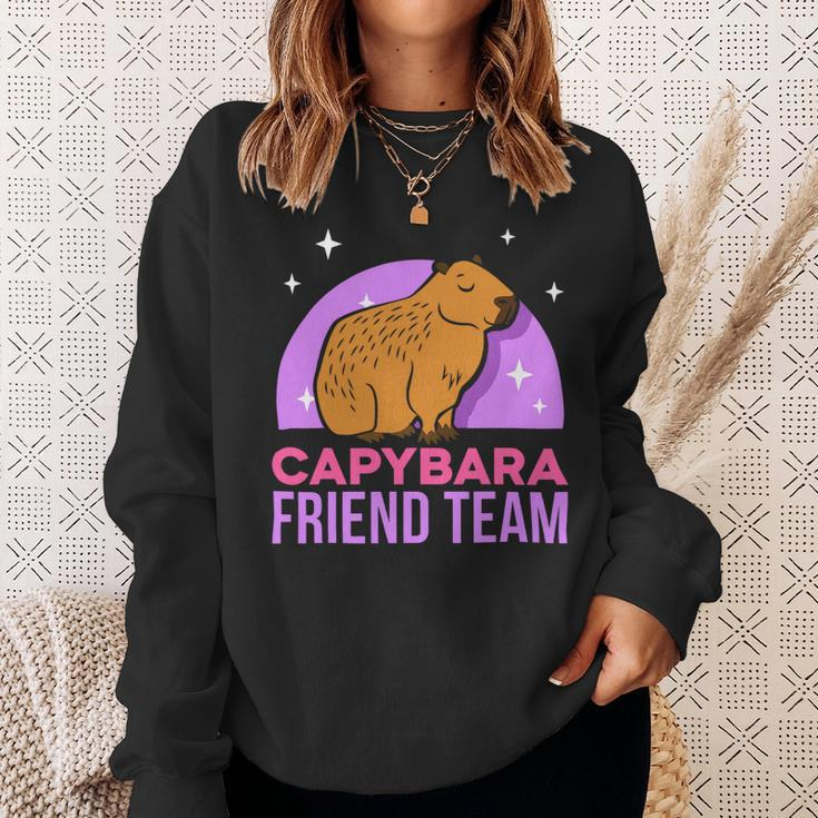 Capybara Friend Team Lover Animal Capybaras Rodent Sweatshirt Gifts for Her