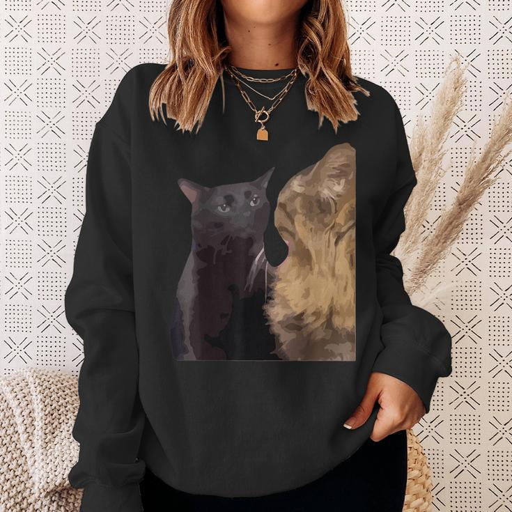 Cat Zoning Out Meme Popular Internet Meme Sweatshirt Gifts for Her