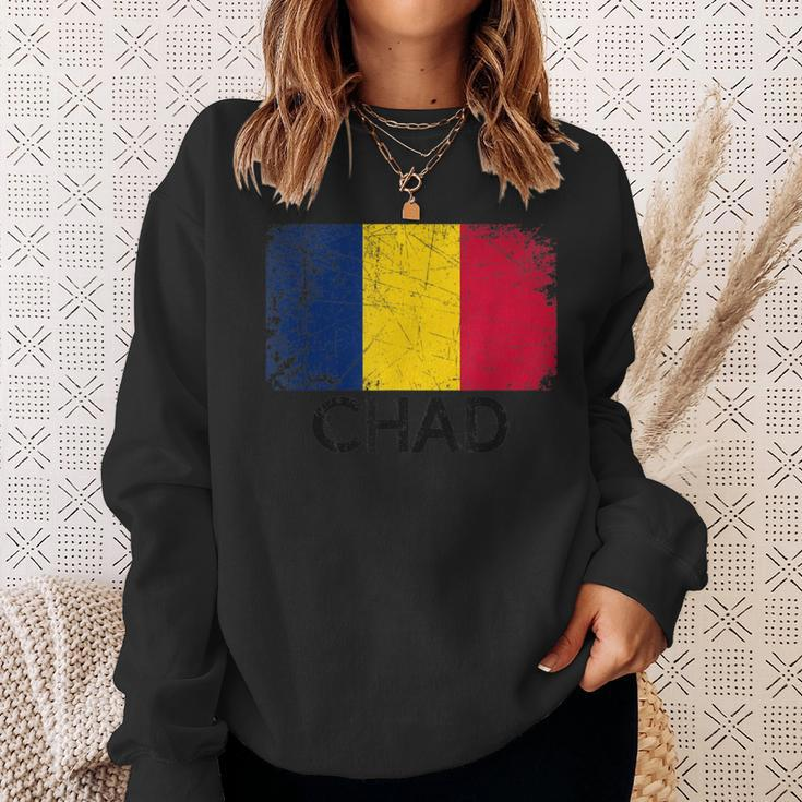 Chadian Flag Vintage Made In Chad Sweatshirt Gifts for Her