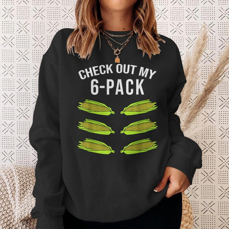 Check Out My Six Pack Corn Funny 6 Pack Gym Corn Lovers Corn Funny Gifts Sweatshirt Gifts for Her
