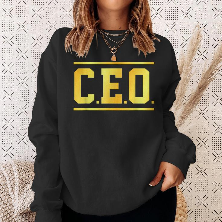 Chief Executive Officer Entrepreneur Ceo Sweatshirt Gifts for Her