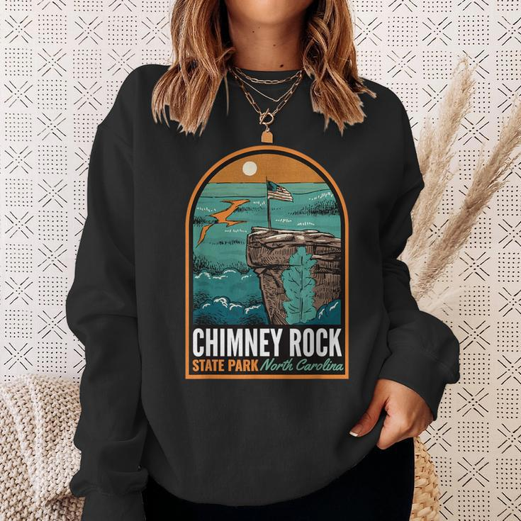 Chimney Rock State Park Nc Vintage Sweatshirt Gifts for Her
