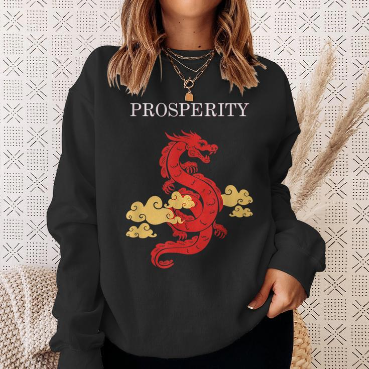Chinese Dragon For Dragon Culture Lovers Prosperity Gift Sweatshirt Gifts for Her