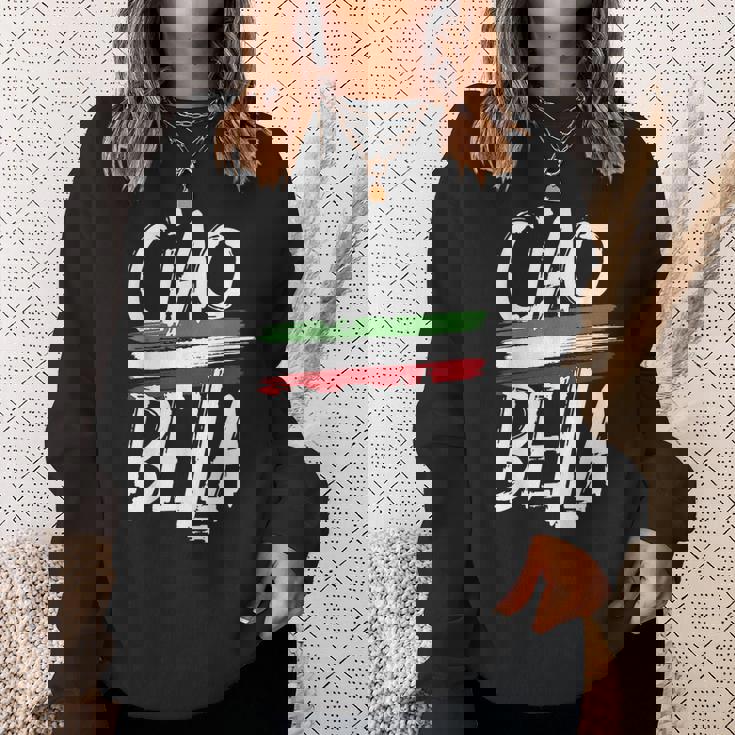 Ciao Bella Italy Flag Italian Sweatshirt Gifts for Her