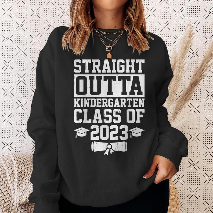 Class Of 2023 Funny Straight Outta Kindergarten Graduation Sweatshirt Gifts for Her