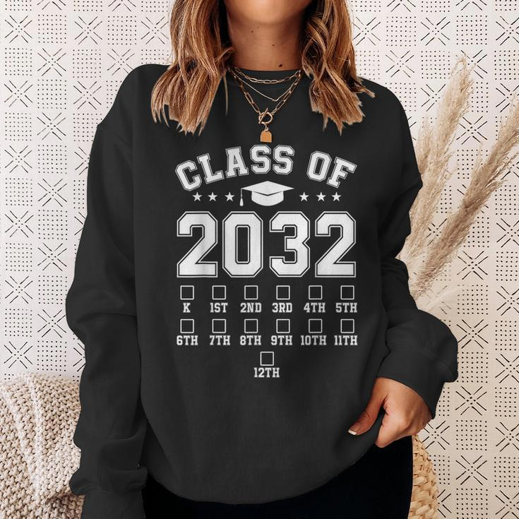 Class Of 2032 Handprint Pre K 12Th Grade Grow With Me Sweatshirt Gifts for Her