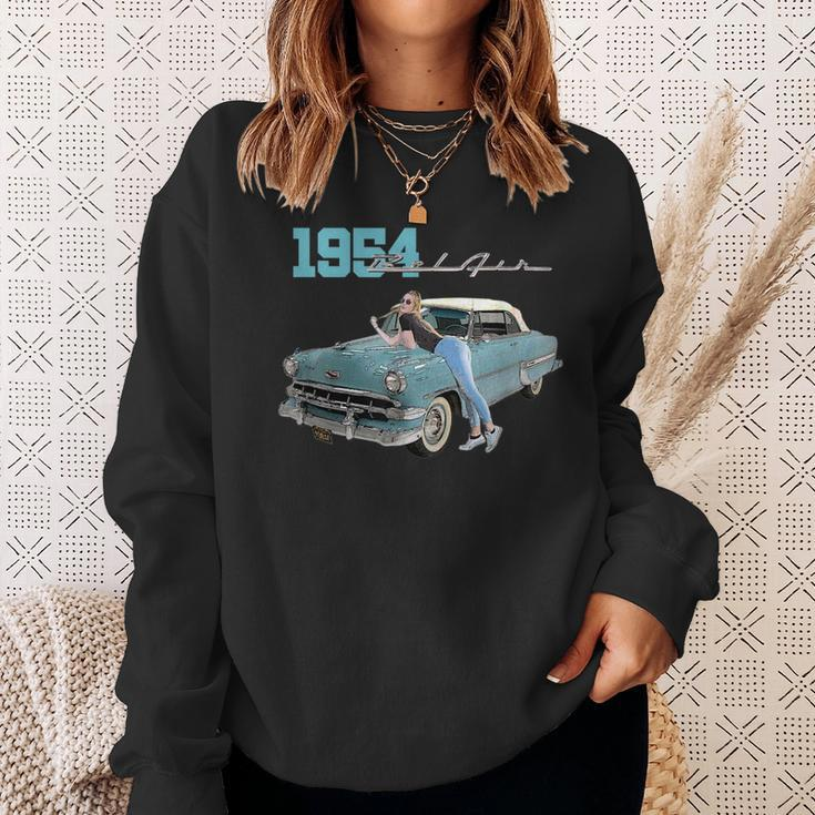 Classic Cars 1954 Belair 50S Convertible Car Collectors Sweatshirt Gifts for Her