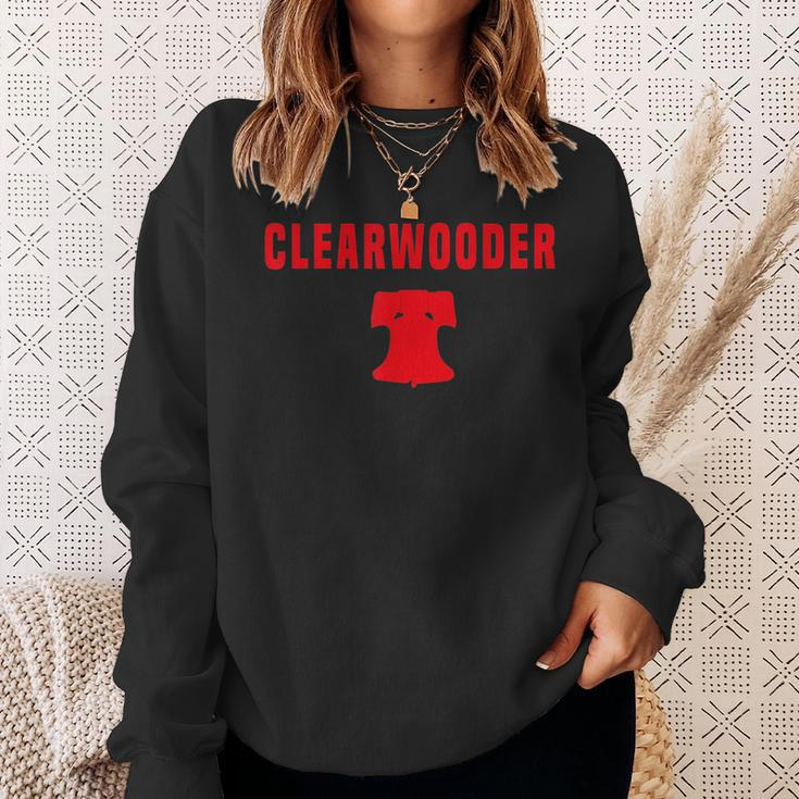 Clearwooder Funny Gift Philly Baseball Clearwater Cute Baseball Funny Gifts Sweatshirt Gifts for Her