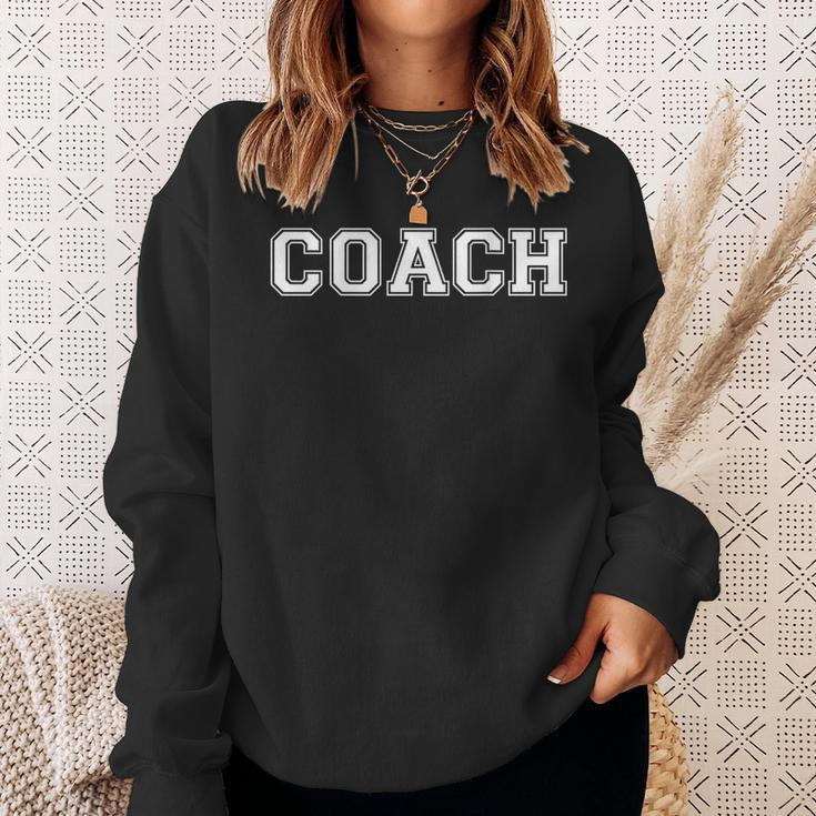 Coach Varsity Lettering Printed On The Back Sweatshirt Gifts for Her
