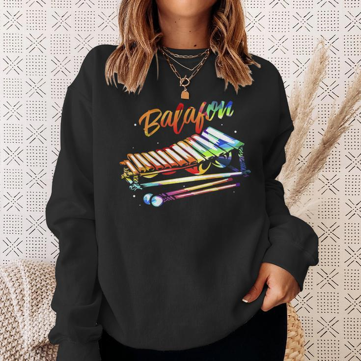 Colorful Balafon West African Music Instrument Sweatshirt Gifts for Her
