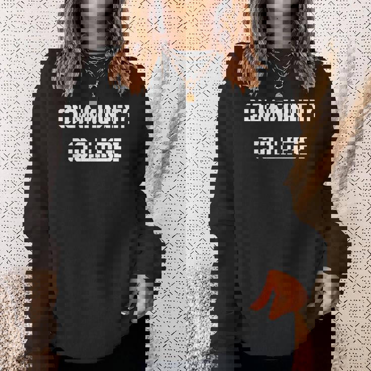 Community-College-Associates Large-Wide-Letters Sweatshirt Gifts for Her