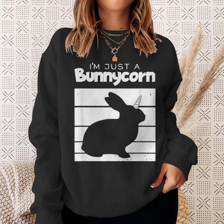 Cool Bunnycorn Gift Unicorn Rabbit Gifts For Rabbit Lovers Funny Gifts Sweatshirt Gifts for Her