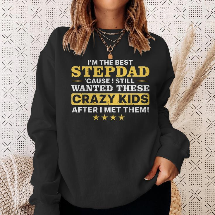 Cool Stepdad For Men Father Step Dad Parenthood Stepfather Sweatshirt Gifts for Her