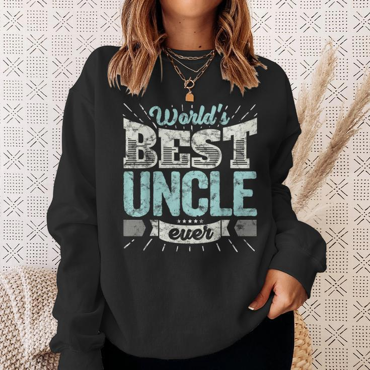 Cool Uncles GiftWorlds Best Uncle Ever Family Sweatshirt Gifts for Her