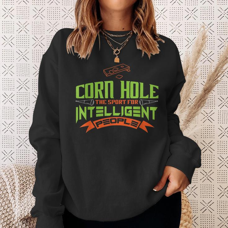 Corn Hole The Sport For Intelligent People FunnyCorn Funny Gifts Sweatshirt Gifts for Her