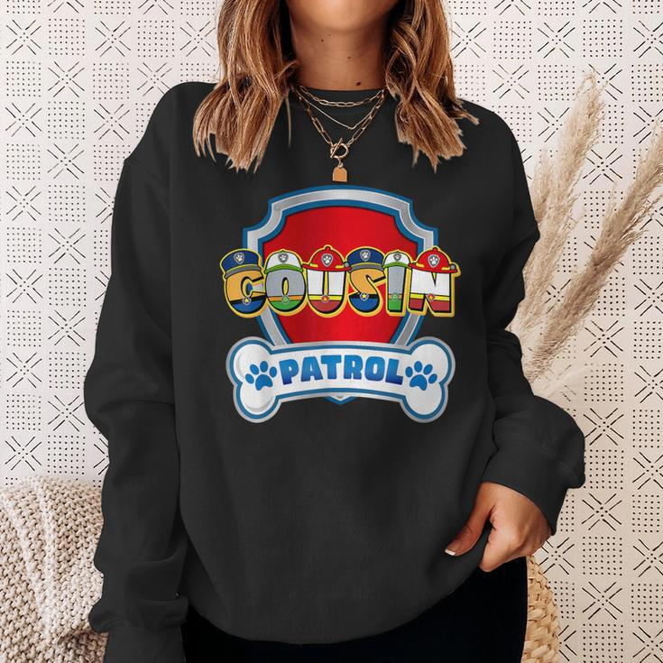 Cousin Of The Birthday Boy Dog Paw Family Decorations Party Sweatshirt Gifts for Her